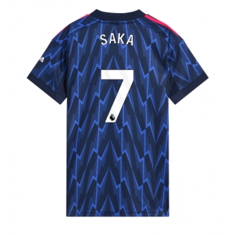 Arsenal Bukayo Saka #7 Maglia Gara Trasferta Repliche 2025-26 Donna Maniche Corte